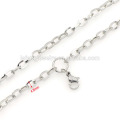 Silver lobster clasp link chain, 316l living memory lockets pendant chain necklace